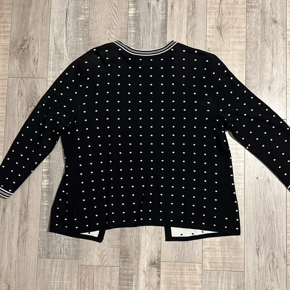 Jones of New York Signature Polka Dot Cardigan - Picture 8 of 9